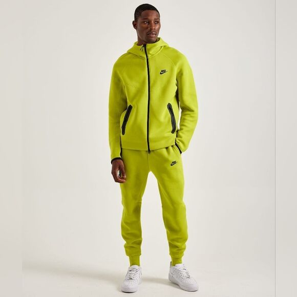 Nike Tech Fleece Windrunner Hoodie Obsidian Green Black Men's Large Tall New NSW - Picture 4 of 13